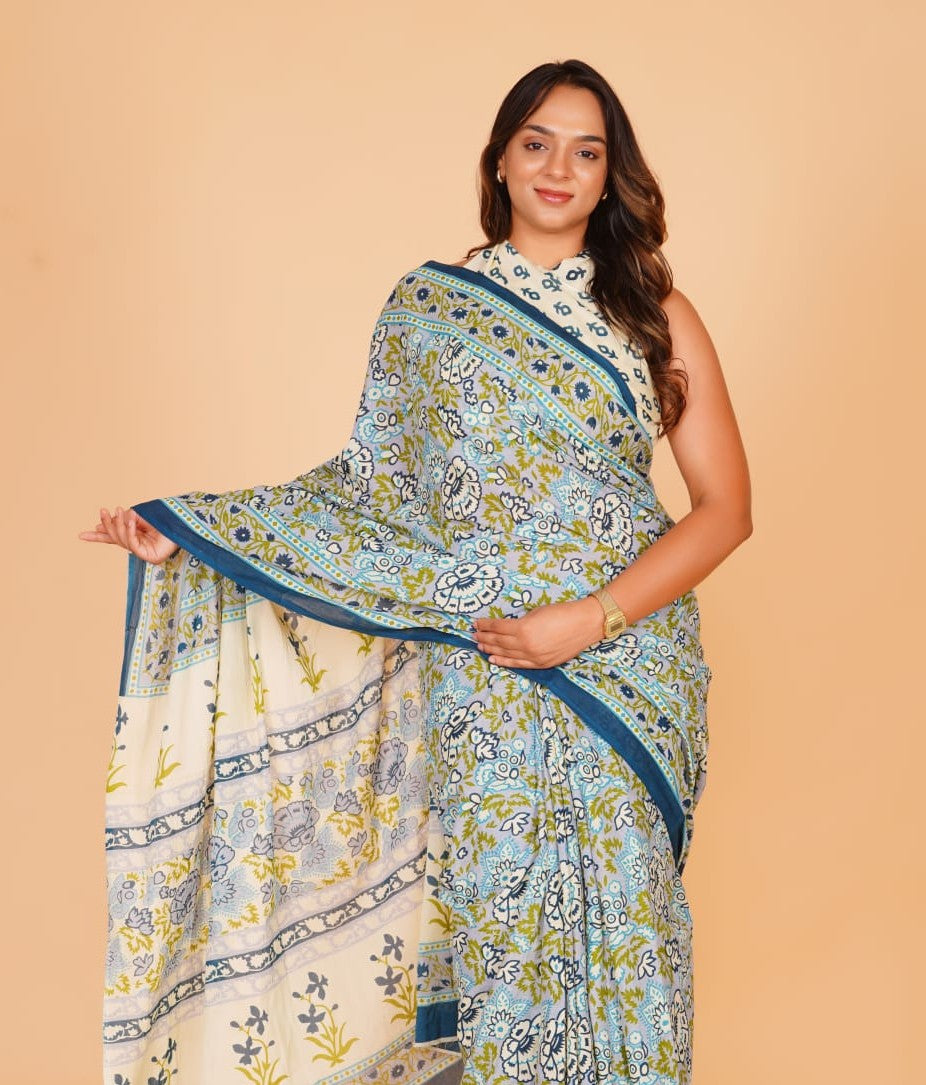 Mul Cotton Saree