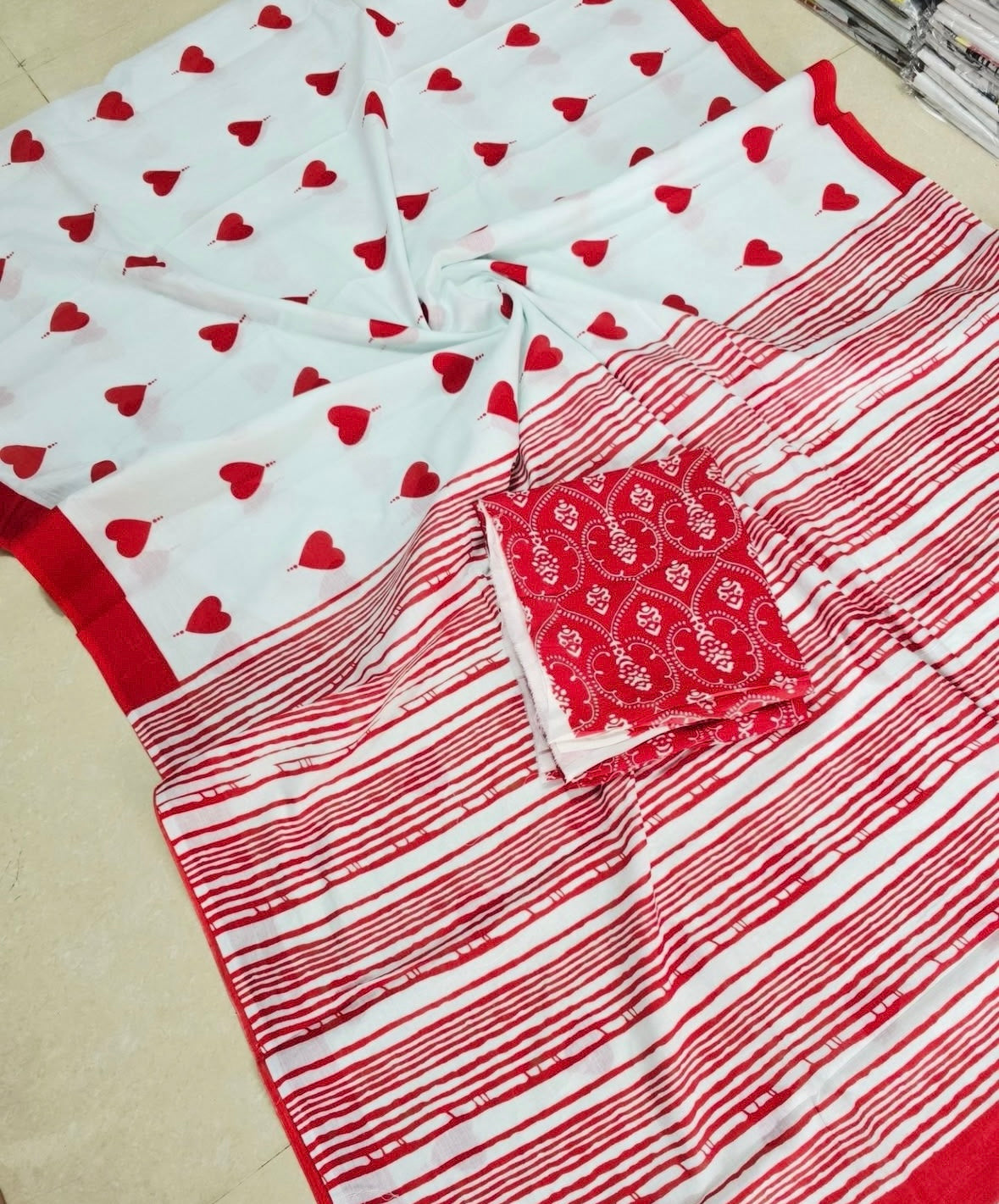 Mul Cotton Saree