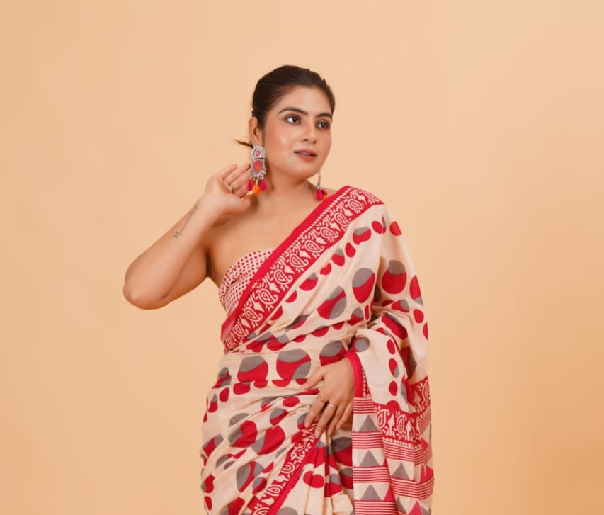 Mul Cotton Saree