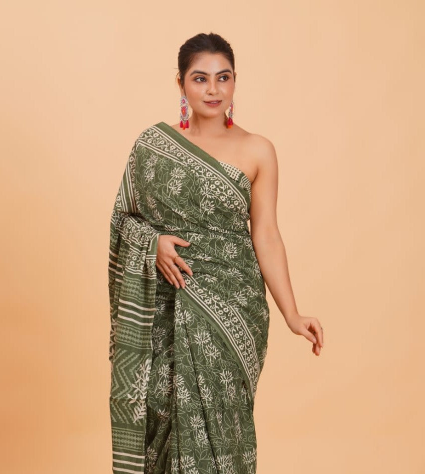 Mul Cotton Saree