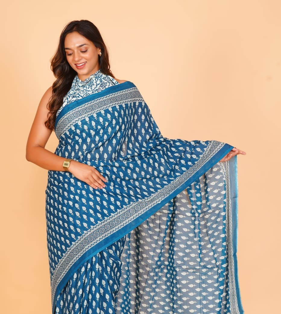 Mul Cotton Saree