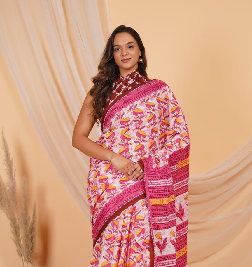 Mul Cotton Saree