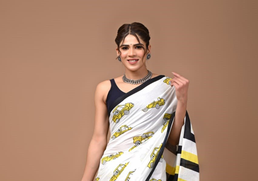 Quirky Mul Cotton Saree