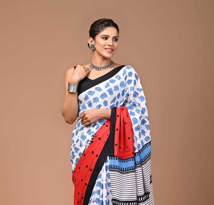 Quirky Mul Cotton Saree