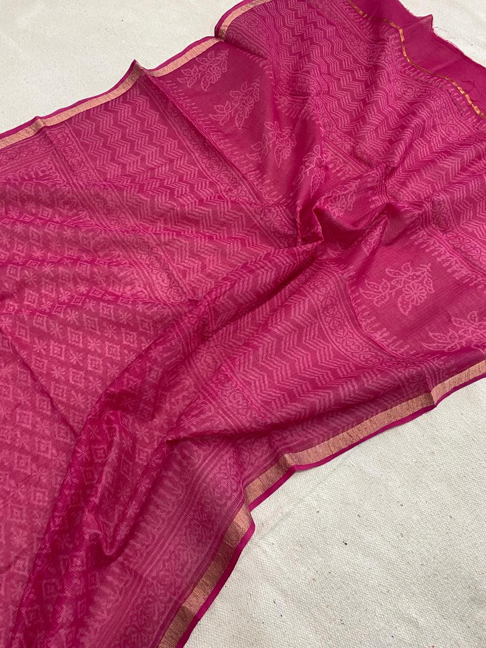 Pink Kota Doriya Saree