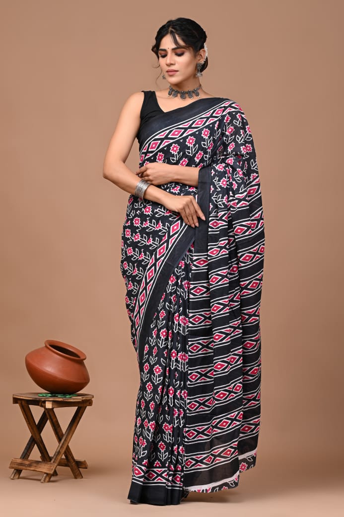 Mul Cotton Saree