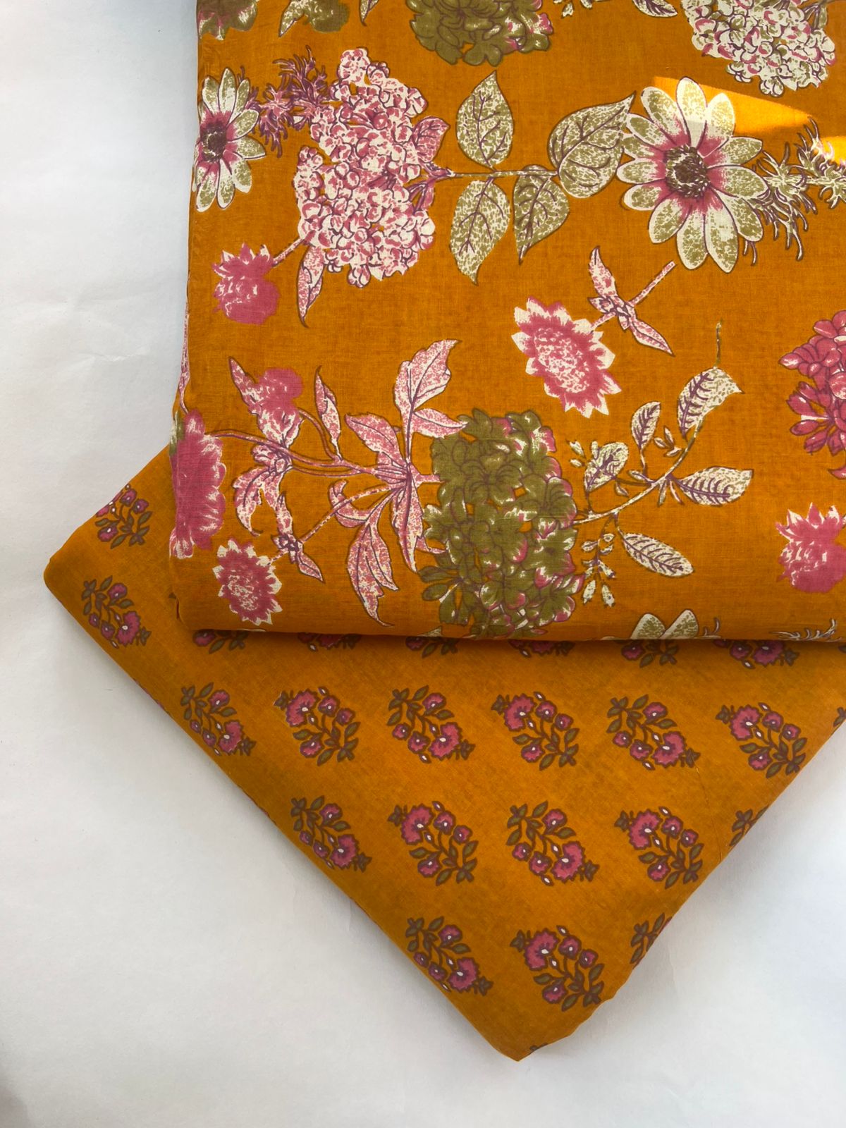 Pure Raw Unstitched Cotton Fabric – Soft, Breathable & Versatile