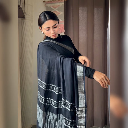 Pure Linen Saree