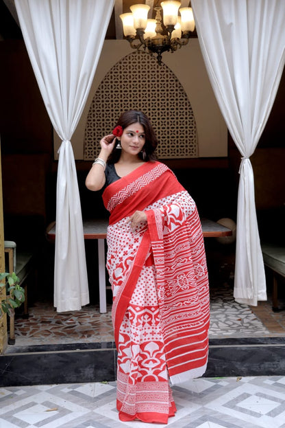 Mul Cotton Saree