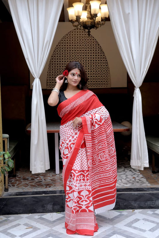 Mul Cotton Saree