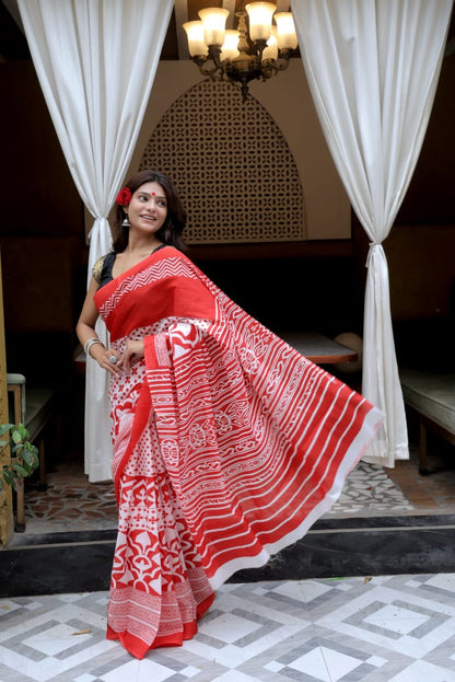 Mul Cotton Saree