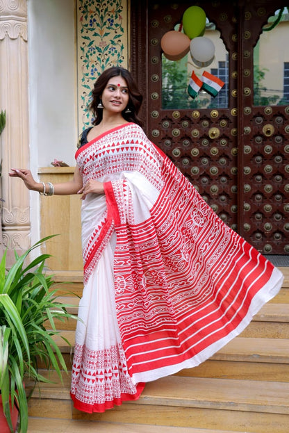 Mul Cotton Saree