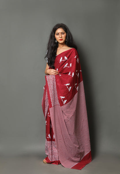 Mul Cotton Saree