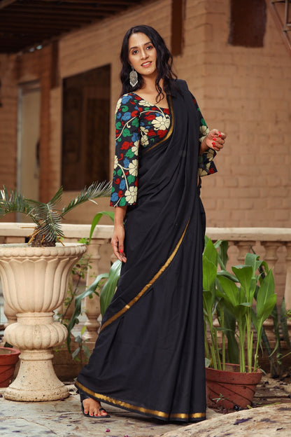 Plain Cotton Saree
