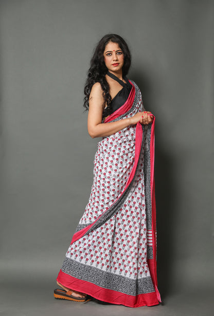 Mul Cotton Saree