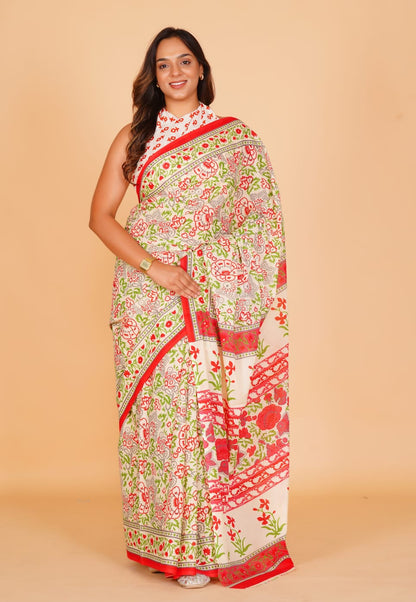 Mul Cotton Saree