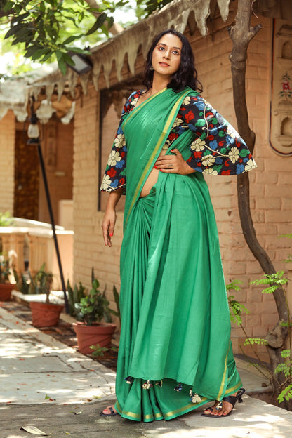 Plain Cotton Saree