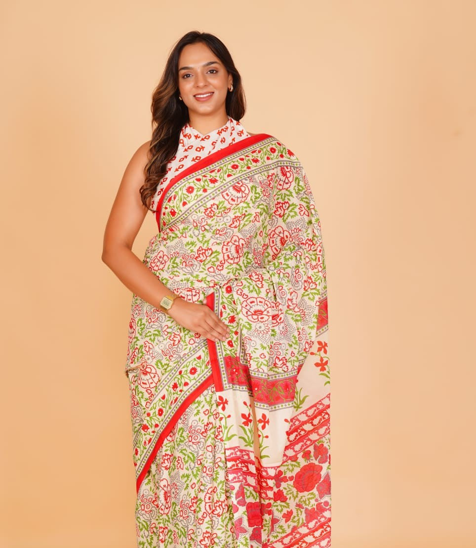 Mul Cotton Saree