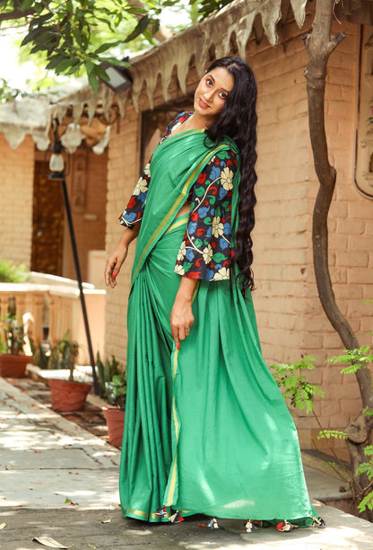 Plain Cotton Saree