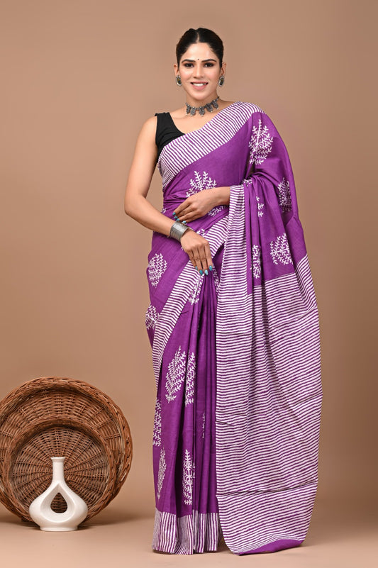 Mul Cotton Saree