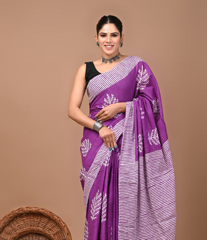 Mul Cotton Saree