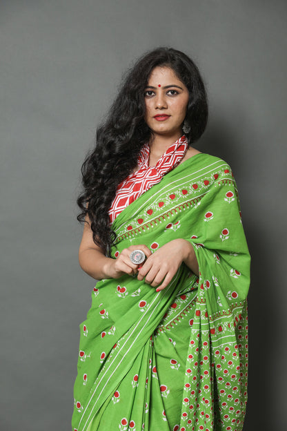 Mul Cotton Saree