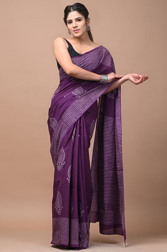 Mul Cotton Saree