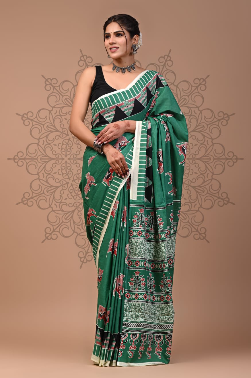 Mul Cotton Saree