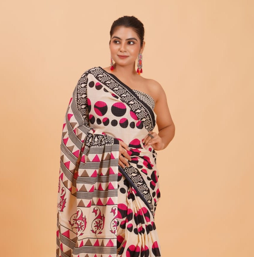 Mul Cotton Saree