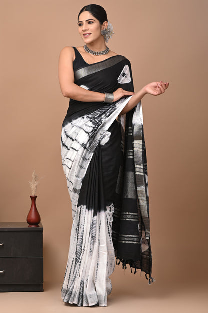 Cotton Linen Saree