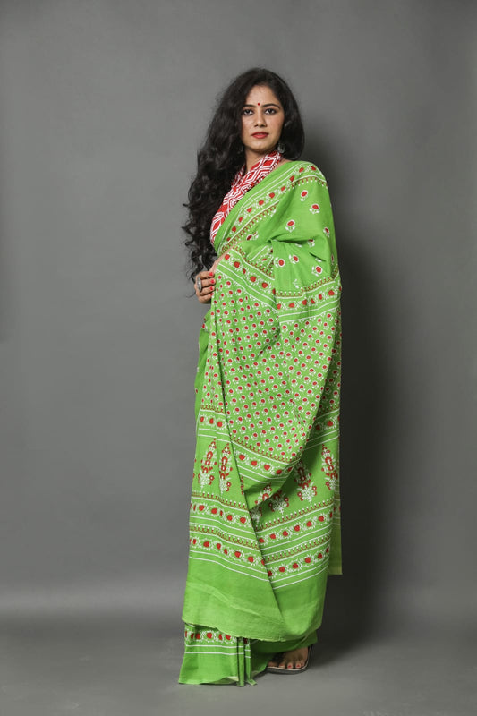 Mul Cotton Saree