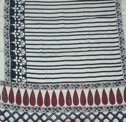 Ajrak Pure Modal Silk Saree
