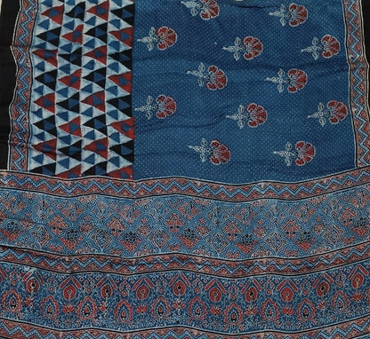 Ajrak Pure Modal Silk Saree