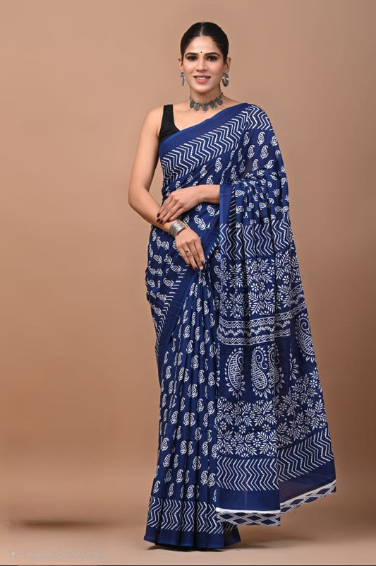 Mul Cotton Saree