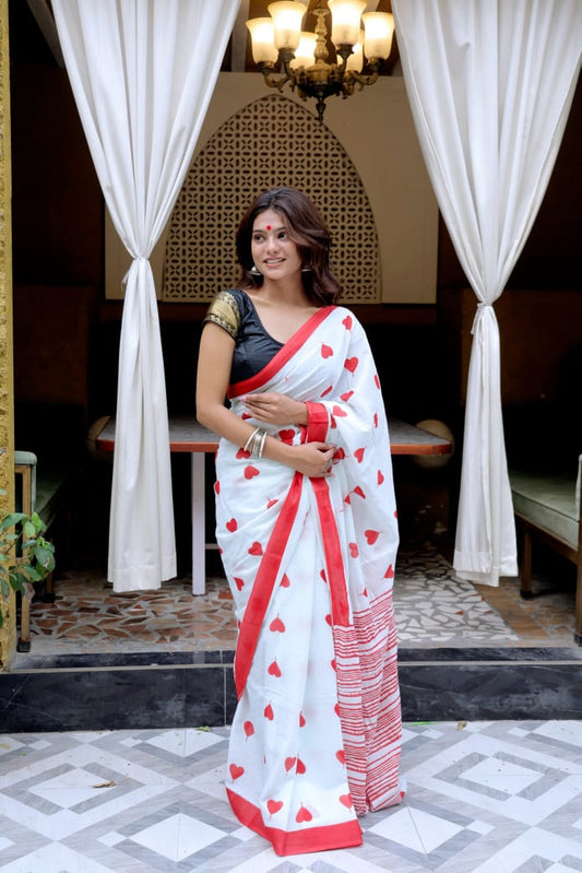 Mul Cotton Saree