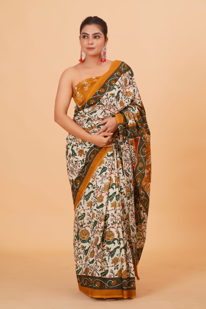 Mul Cotton Saree