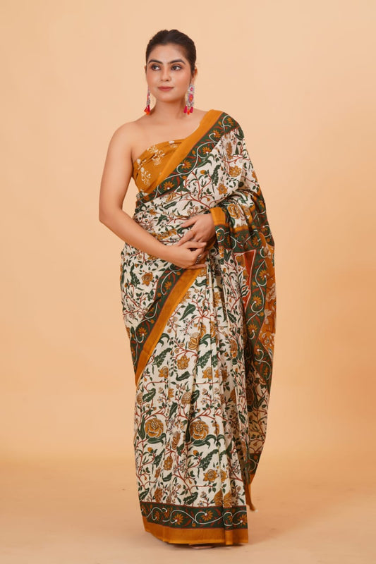 Mul Cotton Saree