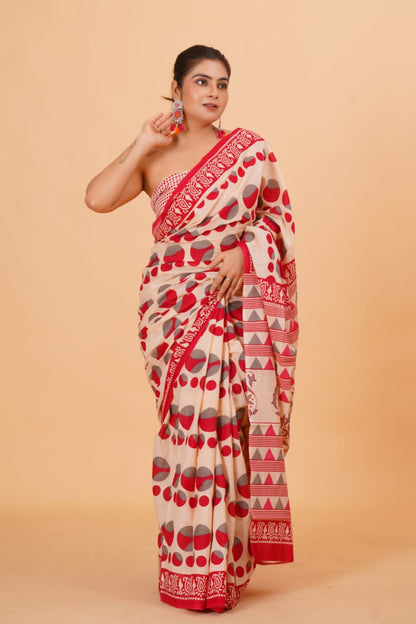 Mul Cotton Saree