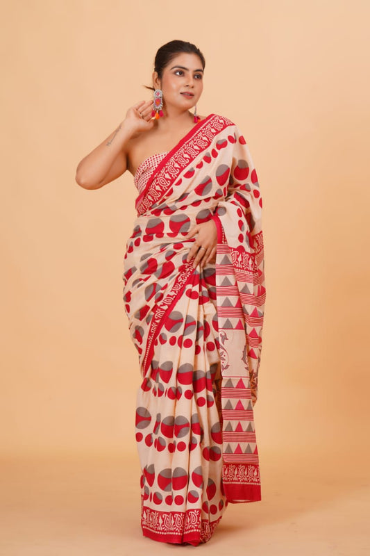 Mul Cotton Saree