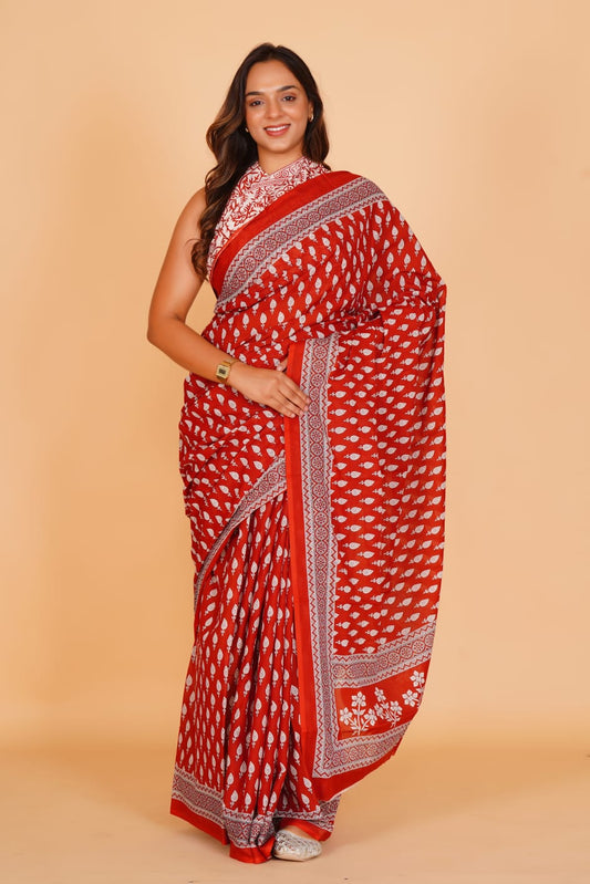 Mul Cotton Saree