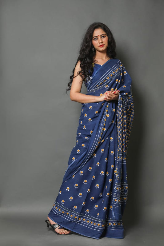 Mul Cotton Saree