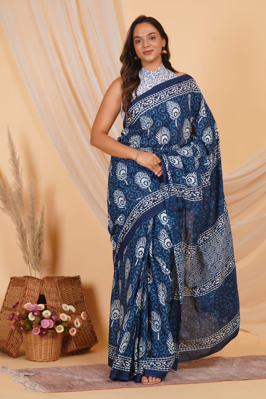 Mul Cotton Saree