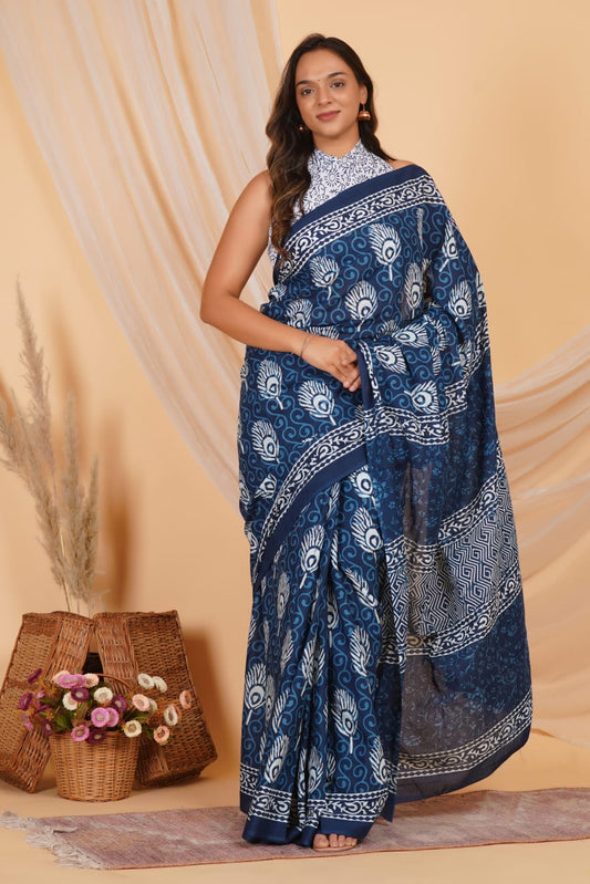 Mul Cotton Saree