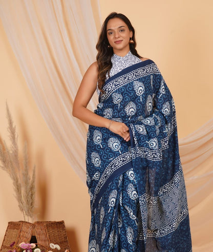 Mul Cotton Saree