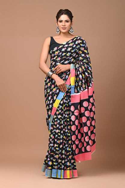 Quirky Mul Cotton Saree