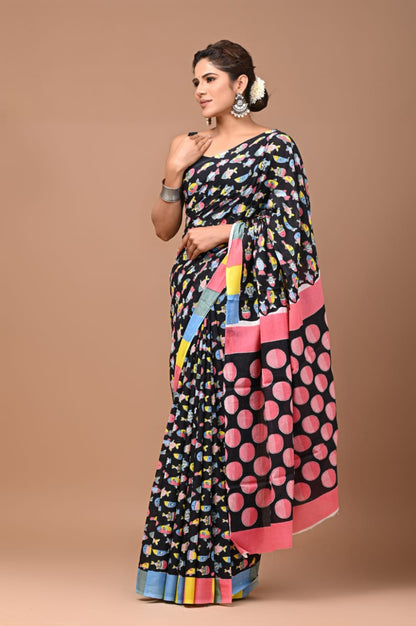 Quirky Mul Cotton Saree
