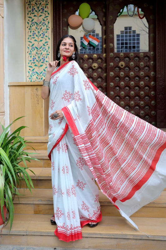 Mul Cotton Saree