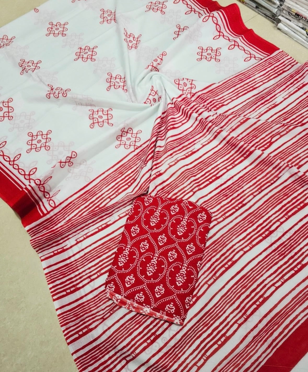 Mul Cotton Saree