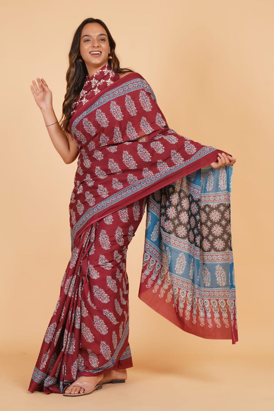 Mul Cotton Saree