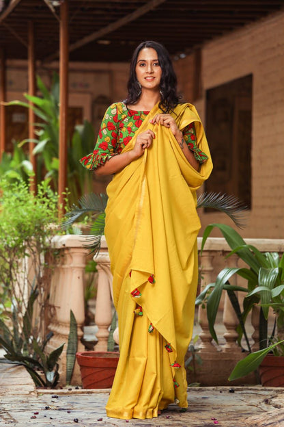 Plain Cotton Saree